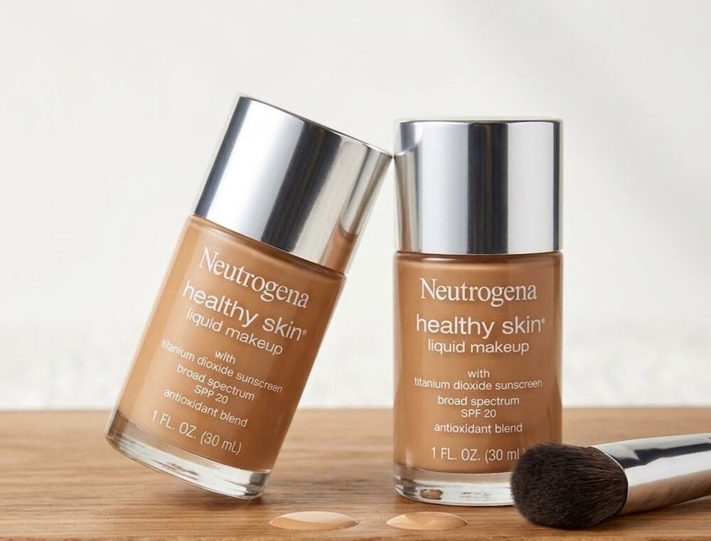 2 PK Neutrogena Liquid Makeup SPF 20 Caramel 105 30ml Sunscreen New Vitamin B5